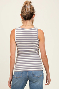 Camiseta de Maternidad de Manga Corta con Estampado a Rayas, Diseño Moderno, Buena Calidad, Botones, Ropa de Embarazo, Verano, 100% Algodón - Product Image 2
