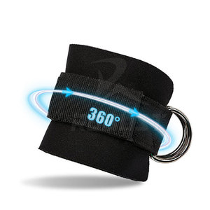 สายรัดข้อเท้าหนังสำหรับยกน้ำหนักในยิม ปรับได้ กันลื่น ระบายอากาศได้ดี สำหรับผู้ชายและผู้หญิง ขายส่ง - Product Image 2