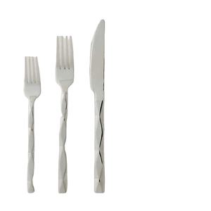 Ensemble de couverts en acier inoxydable poli miroir avec manche uni, couverts élégants, accessoires de cuisine et de salle à manger, vaisselle élégante - Product Image 3