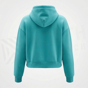 Sudadera con capucha de forro polar con cremallera para mujer al por mayor, transpirable, para fitness y deporte, ropa personalizada en varios colores - Product Image 2