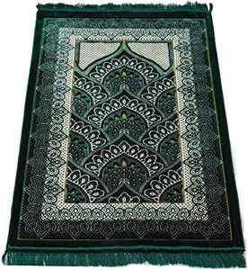 Tapis de prière Jaenamaz au design moderne, tapis islamiques en soie, mousse et laine, impression par sublimation, broderie, tapis de prière quotidiens pour mosquée - Product Image 5