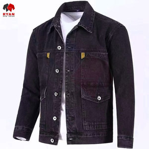 เสื้อแจ็คเก็ตยีนส์ผู้ชายติดกระดุมด้านหน้า ออกแบบเองได้ รับผลิตแบบ OEM ODM สไตล์คลาสสิก แฟชั่นลำลอง - Product Image 3