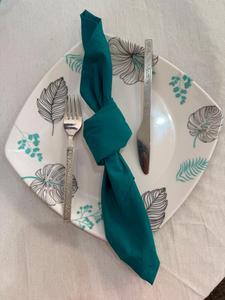 Serviettes en coton couleur rouille pour mariage, hôtel et décoration de table à domicile, serviettes de table en tissu couleur rouille pour mariage - Product Image 1