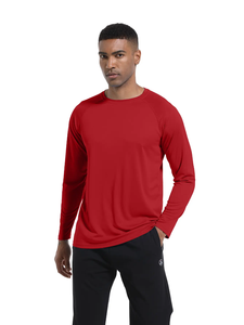 <b>Men's</b> Outdoor Fitness Running Casual long sleeve T-<b>Shirt</b> 100% Cotton Quick-Dry Long Sleeve Slim Fit Solid Color <b>Pocket</b> Knitted - Product Image 6