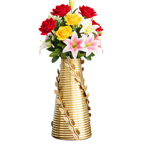 Modern Brass Tabletop <b>Vases</b> Set Golden Finish High Quality <b>Decorative</b> <b>Vases</b> for Housewarming Gift Flower <b>Vase</b> Decor - Product Image 6