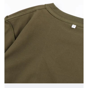 Camiseta de Manga Corta con Cuello Redondo de Algodón Grueso de 230 g para Hombre, Corte Holgado Informal, Diseño Estampado Sólido, 100 % Algodón para Hombre y Mujer - Product Image 4