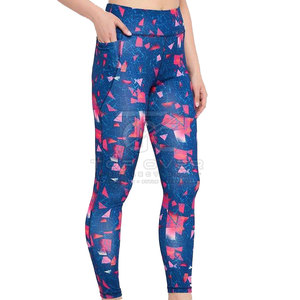 Leggings de Cintura Elástica Tejidos al por Mayor de Alta Calidad para Mujer, Transpirables, Ecológicos, de Secado Rápido, Sin Costuras, Último Diseño en Oferta - Product Image 3