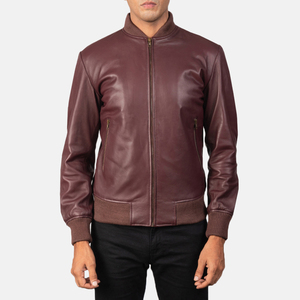 Fashion <b>Men</b> <b>Leather</b> <b>Jacket</b> with Comfortable Fit and Durable Construction for Casual and Outdoor Activities - Product Image 1