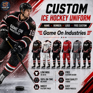 On-Ice Match Performance Hockey Uniform Package Custom Printed Graphics, Crests & Player IDs - Durable Sportswear Manufacturer - Product Image 3