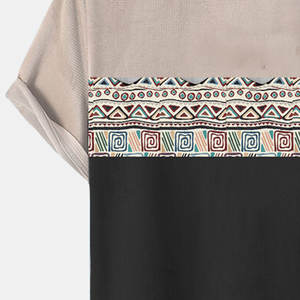 Camiseta de Cuello Redondo para Hombre, Nuevo Diseño |   Ropa Casual con Estampado Étnico |   Tops Suaves de Alta Calidad a Precio de Mayoreo para Compras al por Mayor - Product Image 6