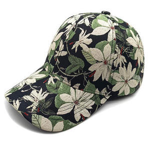 Gorra de Béisbol con Estampado Floral, Unisex, Casual, Primavera Verano, 100% Poliéster, Transpirable, Impresión Digital - Product Image 5