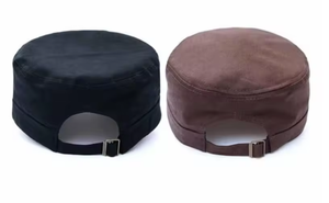 Classic Cadet Patrol Cap Unisex Adjustable Vintage Military Style <b>Flat</b> <b>Hat</b> 3D Embroidery Washed Breathable Waterproof - Product Image 6