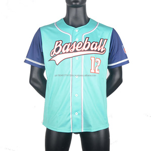 Maillots avec le nom et le numéro de l'équipe Maillots de baseball pas cher prix d'usine Sportswear Baseball Shirt Softball and Baseball Apparel Maillots de baseball - Product Image 1