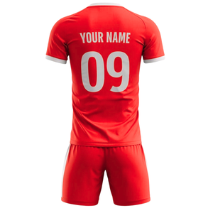 ชุดเสื้อและกางเกงฟุตบอลพรีเมียม น้ำหนักเบา แห้งเร็ว ชุดทีมฟุตบอลพร้อมเสื้อคอวี สำหรับการฝึกซ้อมกีฬา - Product Image 2