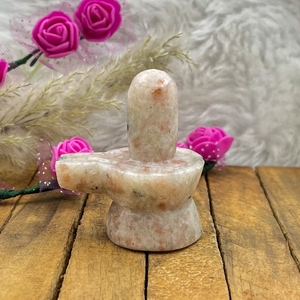 Natural Sunstone <b>Shivling</b> Carving Handmade Orange Sunstone Shiva Lingam Healing Crystal for Reiki Home Decoration Decor - Product Image 2