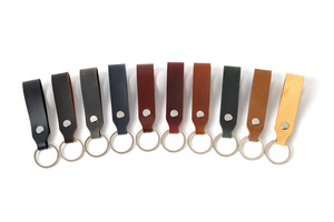 Wholesale Custom Leather Keychain <b>Keys</b> Genuine Leather Keychain Luxury Leather <b>Key</b> <b>Holder</b> with Belt Loop Clip - Product Image 5