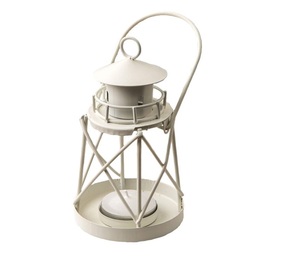 Porte-bougie décoratif unique pour la maison, en acier inoxydable, lanterne murale en métal, finition blanche, fait main, personnalisé - Product Image 1