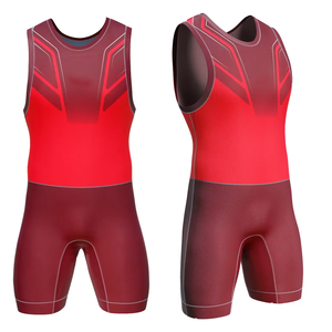 Ensemble short et débardeur pour homme, couleur rouge, blocs de couleurs, spandex, polyester, tissu respirant, vêtements de loisirs, taille adulte - Product Image 6