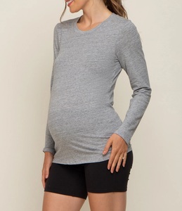 Long Sleeve Maternity Nursing <b>Top</b> for Pregnant Breastfeeding Women Maternities Neck T-Shirt Comfortable Blouse Shirt Breathable - Product Image 4