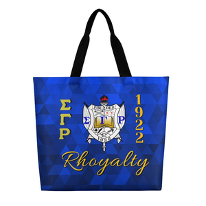 Sac fourre-tout décontracté personnalisé Bison Edge Apparel Sigma Gamma Rho avec décoration Poodle, cadeau de sororité SGRHO, sac de voyage ouvert en toile sur mesure - Product Image 2