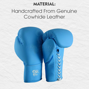 Equipo de entrenamiento de alta calidad, guantes de sparring con cordones, acolchado interior suave, soporte cómodo para la muñeca para atletas profesionales - Product Image 2
