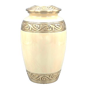 Urnes funéraires en aluminium pour adultes avec bande gravée, finition polie et couleur dorée, urne funéraire en métal pour cendres humaines - Product Image 4
