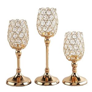 Metal crystal Tealight Candle <b>Holder</b> set of 3 <b>Tea</b> <b>Light</b> <b>Holders</b> for Home Decor Table Centerpiece Festival Wedding Decorative - Product Image 1