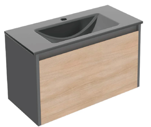 Mueble de Baño Moderno Ecológico Pebble, Mueble de Baño de Alta Calidad, Montado en la Pared, 2 Años de Garantía, Serie Híbrida - Product Image 4