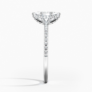 BOJ <b>Ring</b> 095 Marquise Cut 925 <b>Silver</b> Halo Stone Prong Setting <b>Solitaire</b> Diamond <b>Ring</b> 2ct D Color VVS1 Moissanite GRA Certified - Product Image 3