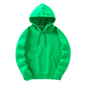 เสื้อฮู้ดผู้ชายผ้าฟลีซทรงปกติ 100% ผ้าฝ้าย สีพื้น สวมใส่สบาย มีกระเป๋าหน้า กันลมในฤดูหนาว เป็นมิตรกับสิ่งแวดล้อม - Product Image 5