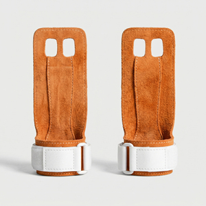 Poignées de gymnastique en cuir à 2 trous pour haltérophilie et gymnastique, protection des mains et soutien des poignets - Product Image 3