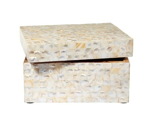 MOP Inlay Decorative Box Mother of Pearl Box Jewelry Box Storage Box Handmade Wooden Gift Box Home Decor Wholesale Decor - Product Image 1