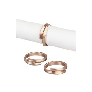 Stylish napkin <b>ring</b> set made from quality metal ideal for enhancing table presentation during dinners events and festive meals - Product Image 1