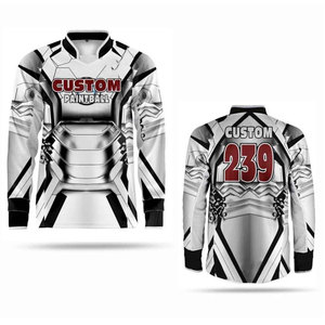 Top Grade Breathable Paintball Jerseys Fully Custom Sublimation Printed Design Your Own <b>Paintballs</b> Jersey - Product Image 5