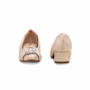 Chaussures plates formelles dorées pour filles KD0920 Escarpins formels - Product Image 2