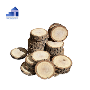 Dalles de bois naturel les plus vendues tranche d'arbre ronde naturelle pour la décoration intérieure de l'usine vietnamienne pour les grossistes - Product Image 3