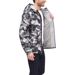 Veste coupe-vent décontractée pour homme, hiver, design patchwork, imperméable, écologique, respirante, taille standard et plus, personnalisable - Product Image 4