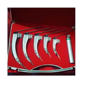 Instruments Bone Bridge BBI-1414 Macintosh – Set de laryngoscopes vétérinaires en acier inoxydable avec 4 lames LED blanches – Chirurgical - Product Image 3