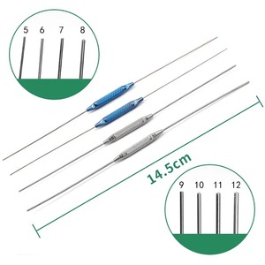 Ametrine Surgical AS-786 Sonda de Lavado y Herramienta de Desobstrucción de Pasaje Lacrimal Recta de Acero de Doble Extremo Oftálmica, Juego de 4 Piezas CE - Product Image 1