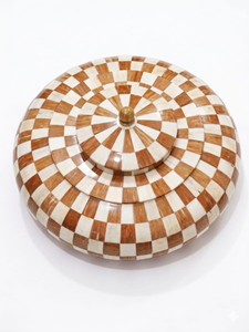 FAIZA CRAFT Boîtes à bijoux modernes en os gravées au laser sur mesure, plusieurs tailles et couleurs, boîtes à bibelots de luxe imbriquées - Product Image 3