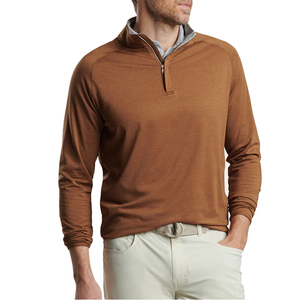 Chemise à col zippé pour homme de qualité supérieure UMBO Industries |   Haut d'entraînement d'hiver à manches longues extensible et à séchage rapide |   Sports Golf - Product Image 1