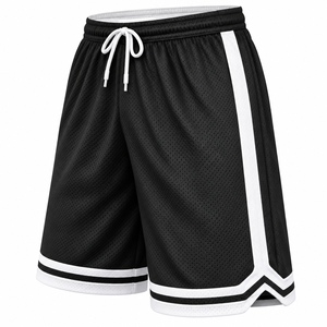 Pantalones Cortos de Baloncesto de Alta Calidad para Hombre, Transpirables, de Malla, con Ribete en Contraste, Pantalones Deportivos, Conjunto de Pantalones Cortos de Baloncesto Personalizados para Hombre - Product Image 5