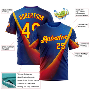 เสื้อยืดทรงปกติขายดีสำหรับฤดูร้อน ระบายอากาศได้ดี เป็นมิตรกับสิ่งแวดล้อม ผลิตจากโพลีเอสเตอร์ สไตล์สตรีท พิมพ์ลายแบบซับลิเมชั่น - Product Image 2