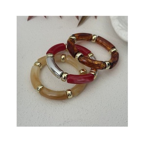 Pulsera Moderna de Resina con Diseño Creativo Hecho a Mano, Accesorio de Moda para Venta al por Mayor y en Boutiques - Product Image 1