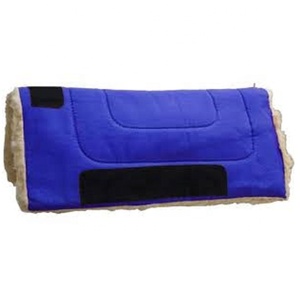 Tapis de selle d'équitation personnalisé de haute qualité avec logo couleur, en toile de coton, doublure en fausse fourrure, confortable, pour le saut d'obstacles et le style Western/anglais - Product Image 5