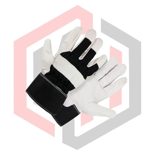 Calf Leather Rigger Working Gloves Tear Resistant Breathable Anti-static Anti-Impact <b>Fire</b> Fighting Anti-Cut Anti-Heat - Product Image 2