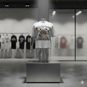 T-shirt Homme Vintage Délavé à l'Acide Coupe Oversize 100% Coton Personnalisé Impression DTG Col Rond Manches Courtes Marque Privée - Product Image 6