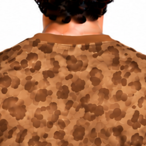 Camel Brown <b>Leopard</b> <b>Print</b> T <b>Shirt</b> Short Sleeve Casual Fashion Crew Neck Pattern Tee Lightweight Soft Streetwear Everyday Wear - Product Image 4