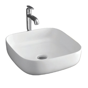Ensemble de toilettes avec lavabo sur pied rectangulaire en céramique moderne et luxueux à prix avantageux pour la salle de bain - Product Image 1