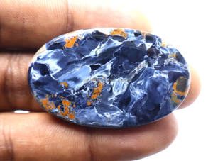 Pierre précieuse de créateur Pietersite Flashy Pietersite Cabochon Lot de pierres précieuses pour bijoux Pietersite texturée pour la fabrication de pendentifs en pierre - Product Image 2